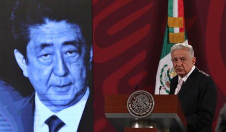 AMLO envía condolencias a Japón por el asesinato del exprimer ministro Shinzo Abe