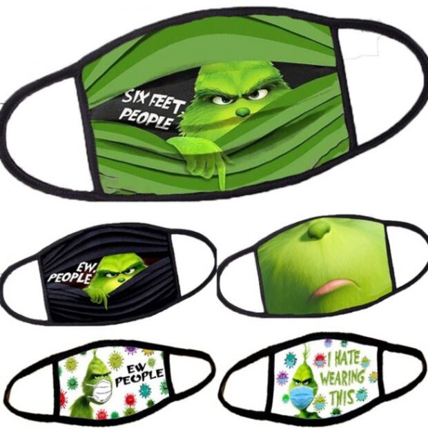Los cubrebocas más divertidos del Grinch para esta época navideña
