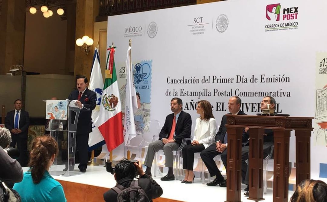 Cancelan timbre postal por Centenario de EL UNIVERSAL