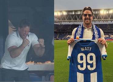 Leyenda de la NFL se enfiesta en partido entre Espanyol y Atlético de Madrid; "habrá muchas más cervezas en el futuro"