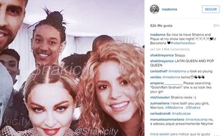 Madonna comparte foto junto a Shakira y Piqué