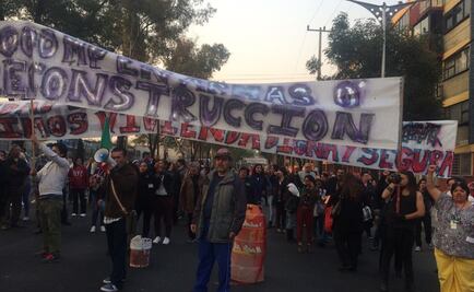 Damnificados de Multifamiliar cierran Calzada de Tlalpan