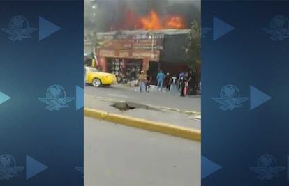 Llantera se incendia por explosión de gas en la Doctores