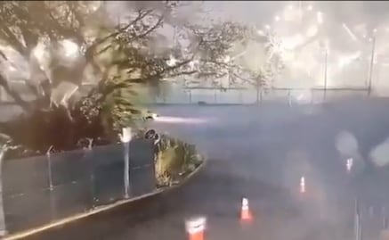 VIDEO: Difunden grabación previo al incendio en refinería de Dos Bocas; auto explota por un cortocircuito 