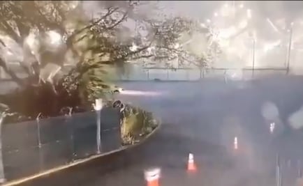 VIDEO: Difunden grabación previo al incendio en refinería de Dos Bocas; auto explota por un cortocircuito