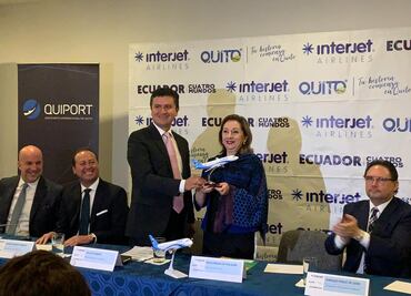 Ecuador amplía su conectividad turística con México a través de Interjet
