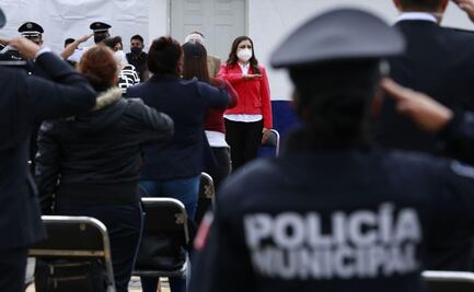 Hacen homenaje en Puebla a policías muertos por Covid-19 y en enfrentamiento