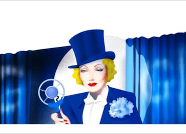 Google dedica doodle a la actriz Marlene Dietrich