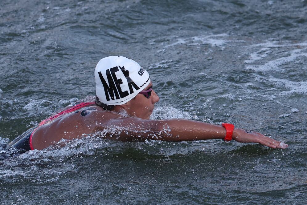 Paulo Strehlke en la prueba de 10km en aguas abiertas / Foto: EFE