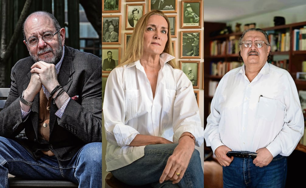 En el proyecto Faro participan Sergio Vela, director de Arte & Cultura; Sara Afonso, editora de la colección por parte de El Equilibrista; y el escritor Jorge F. Hernández. Fotos: Diego Simón / EL UNIVERSAL