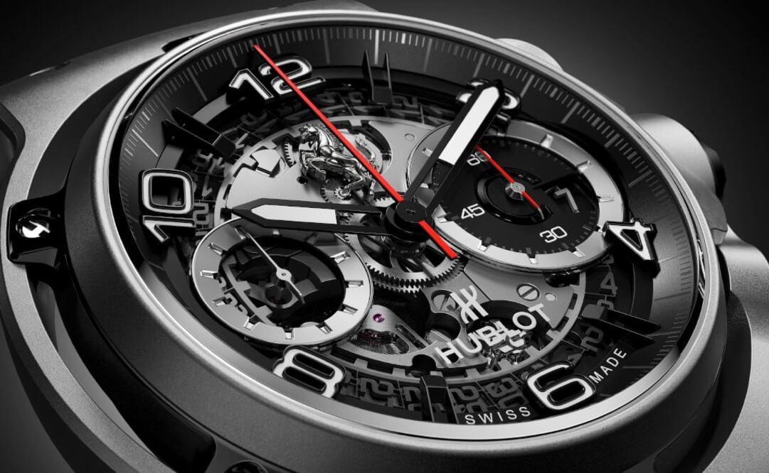 Se trata de un cronógrafo flyback que monta el calibre automático UNICO HUB1280 con tres días de reserva de marcha.