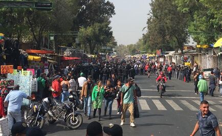 Manifestación afecta circulación en Eje 1 Norte 