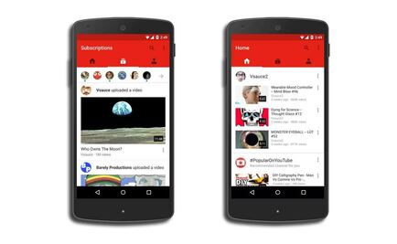 YouTube cambia su aplicación en móviles