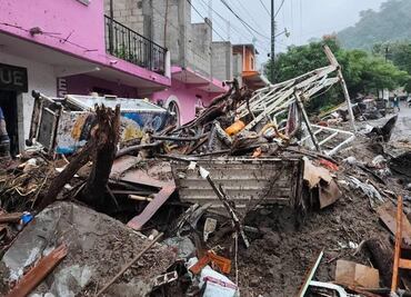 Habitantes aseguran que la ayuda no llega a Huehuetla, uno de los municipios más afectados por las lluvias en Hidalgo