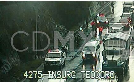 Se registra deslizamiento de tierra en Autopista México-Pachuca