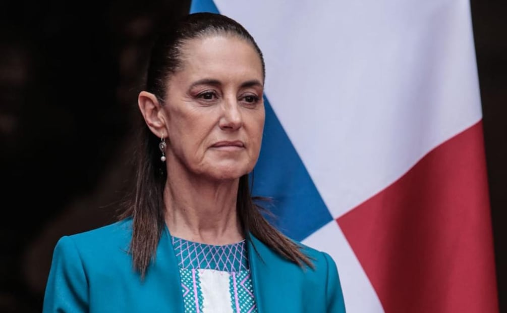 Presidenta Claudia Sheinbaum durante ceremonia de bienvenida al presidente de Panamá, José Raúl Mulino. Foto: Gabriel Pano / EL UNIVERSAL