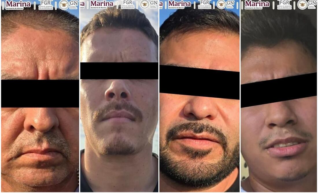 Detenidos en Sinaloa, integrantes del grupo criminal Fuerzas Especiales Avendaño. Foto: Especial
