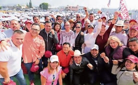 ¡Todos juntos! ¡Ecatepec! Azucena Cisneros apoya a Claudia Sheinbaum y a Delfina Gómez