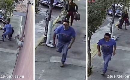 Captan en video cómo hombre toca a mujer que caminaba con su hijo en Iztapalapa