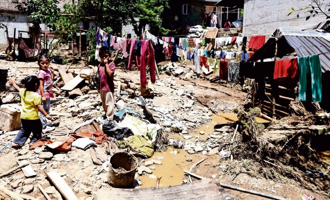 En 29 municipios se concentra la mayoría de las afectaciones; hasta el momento suman 300 casas cuantificadas con daños; puentes y carreteras presentan problemas de infraestructura (HILDA RIÓS. CUARTOSCURO)