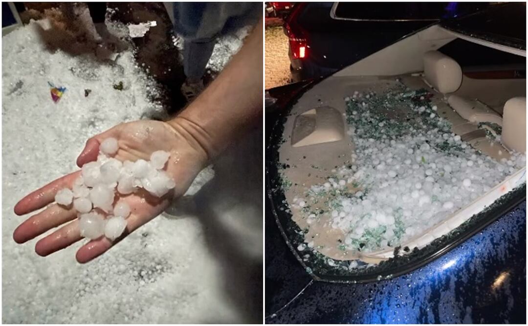Enormes bolas de granizo dejaron varios lesionados en Colorado, EU. Foto: Tomada del video