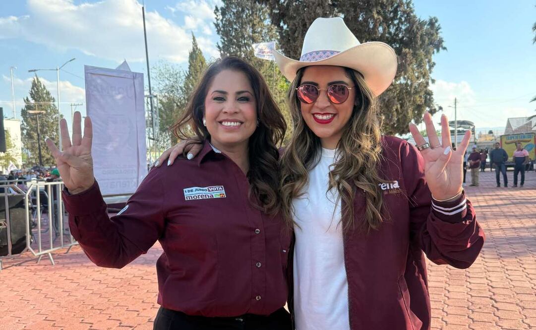 María Teresa Ealy acompaña arranque de campaña de la Maestra Norma Alicia Ruiz González en Nuevo Ideal, Durango. Foto: Especial
