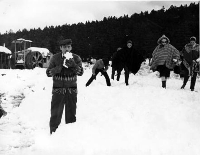 La nevada que cubrió de blanco a la capital