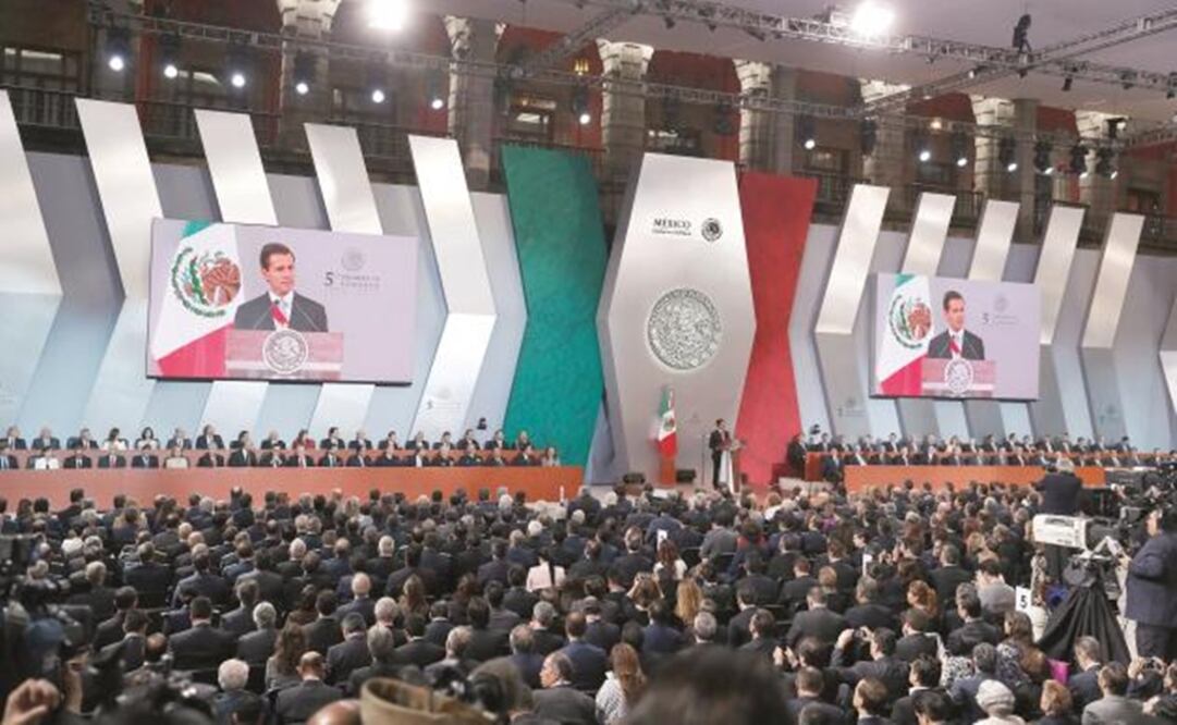 Mexican President Enrique Peña Nieto presenting his 5th Government Report - File photo/EL UNIVERSAL