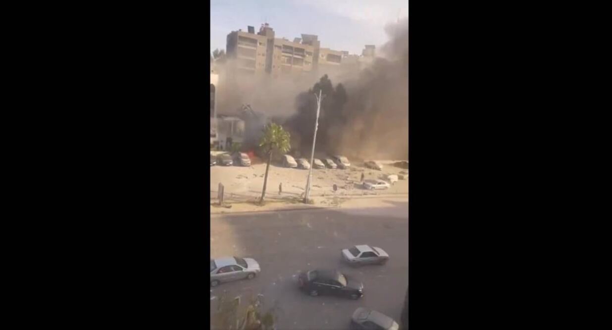Ataque aéreo israelí cerca de embajada de Irán en Siria deja 6 muertos. Foto: Captura redes sociales