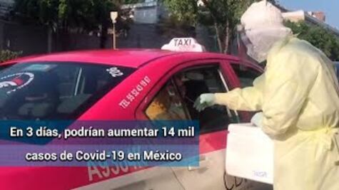 Estiman 14 mil casos más de Covid-19 en los próximos tres días