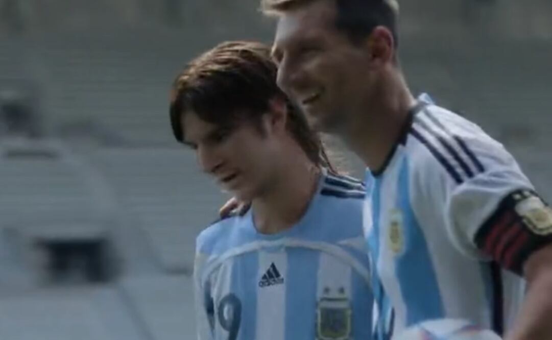 El astro argentino en el comercial de la marca que patrocina a su Selección / Foto: Especiales