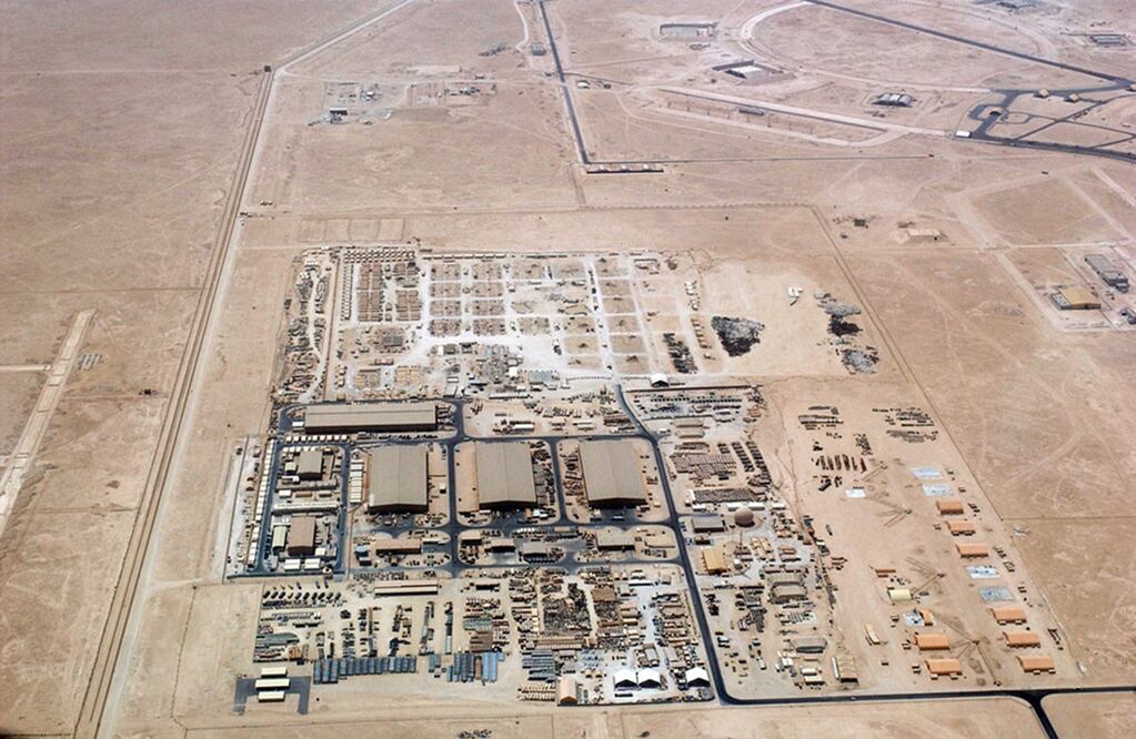 Base Al Udeid de Estados Unidos, en Qatar. FOTO: DEPARTAMENTO DE DEFENSA DE EU