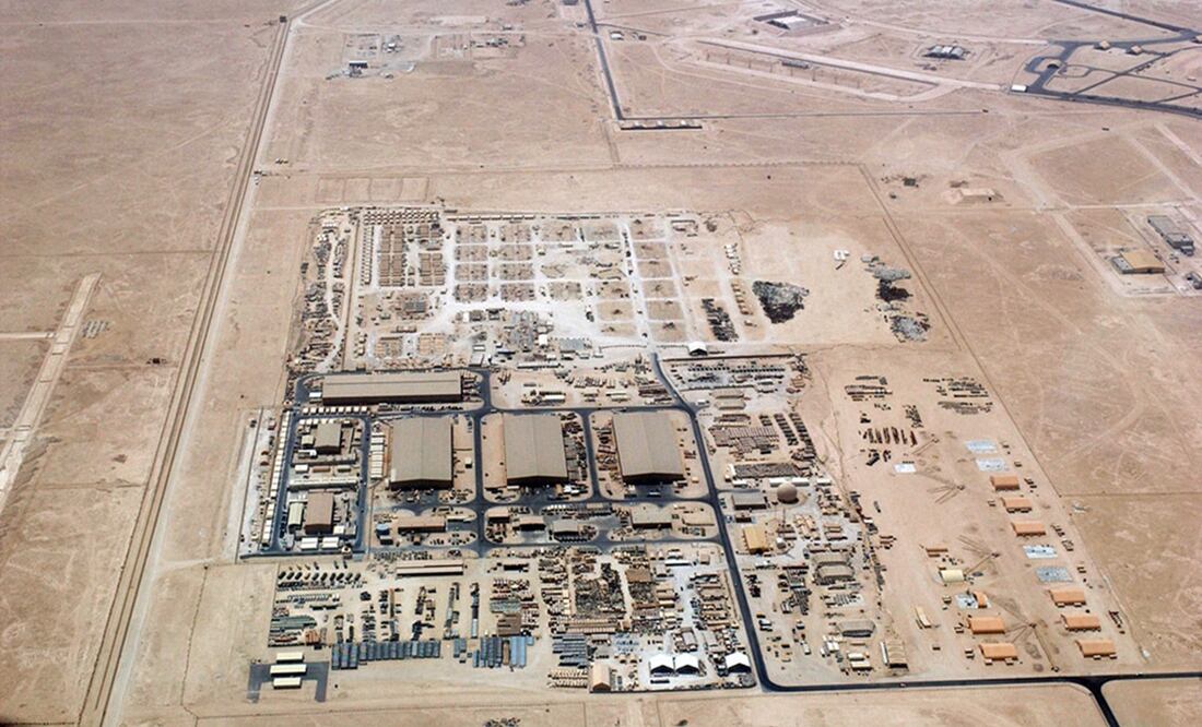 Base Al Udeid de Estados Unidos, en Qatar. FOTO: DEPARTAMENTO DE DEFENSA DE EU
