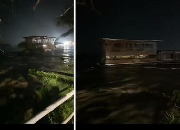 Captan restaurante flotante en Veracruz tras ser arrastrado por el río Tuxpan