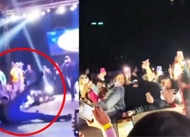 En redes, aseguran que caída de Dani Flow en el escenario fue producto del "karma"