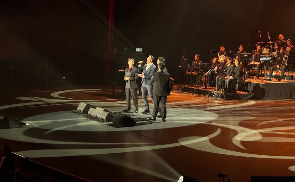 El inicio de la gira de Il Volo contó con Carlos Rivera como invitado especial. Foto: César González / EL UNIVERSAL