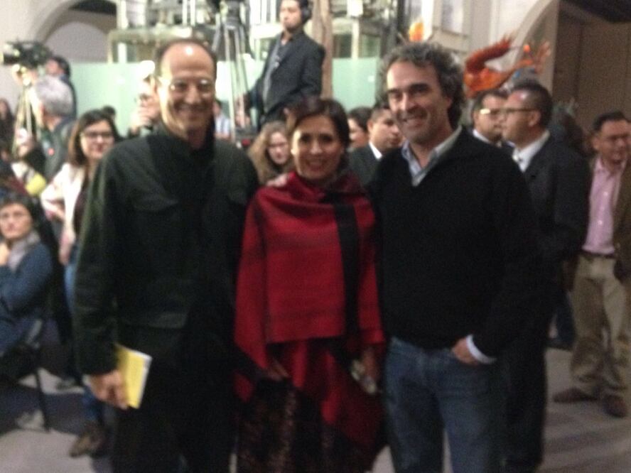 Miquel Adriá, Rosario Robles y Sergio Fajardo (Julián Sánchez/ EL UNIVERSAL)