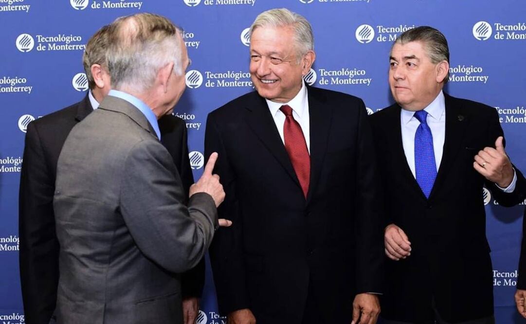 AMLO en el TEC de Monterrey (Foto: Cortesía Presidencia)