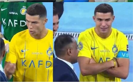 VIDEO: Cristiano Ronaldo y su 'berrinche' al no ganar el premio al mejor jugador en Arabia Saudita
