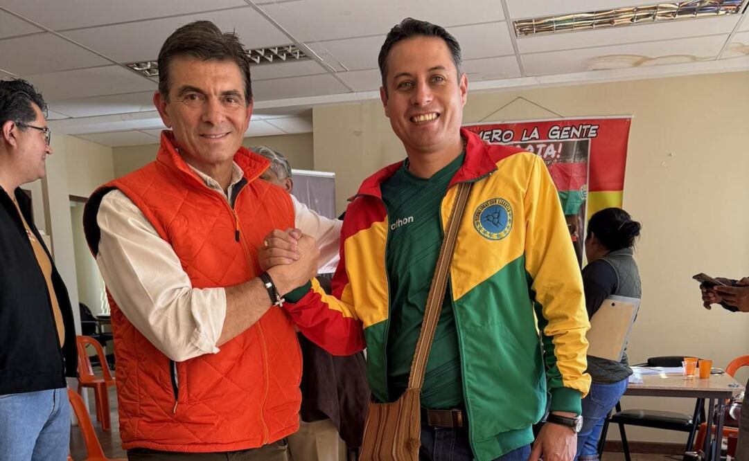 Rodrigo Paz y Edman Lara, presidente y vice de Bolivia, respectivamente. (20/11/25) Foto: X @Rodrigo_PazP