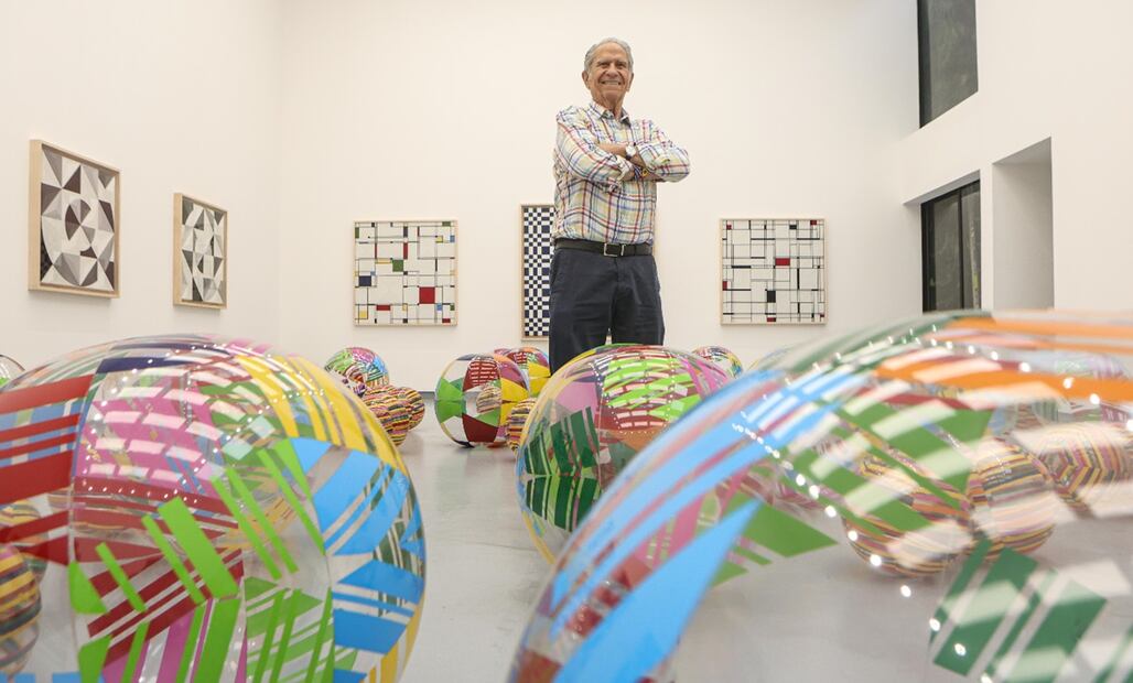 Entrevista con el artista plástico Eduardo Terrazas en su exposición en Proyectos Monclova. Fotos: Gabriel Pano/ El Universal.