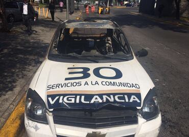 Aplican operativo perimetral en CU tras disturbios