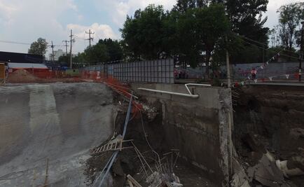 Clausuran obra de Azcapotzalco en la que se registró hundimiento 