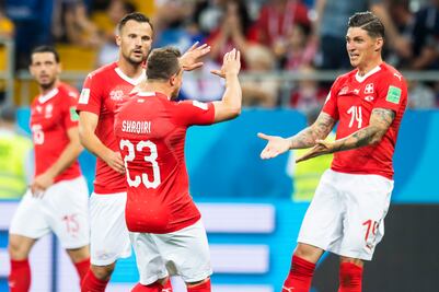 El gol del empate de Suiza