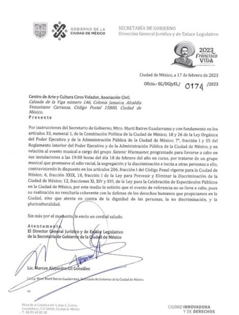 Cancelan concierto de metal en el Circo Volador: argumenta gobierno de CDMX que promueve “discriminación”