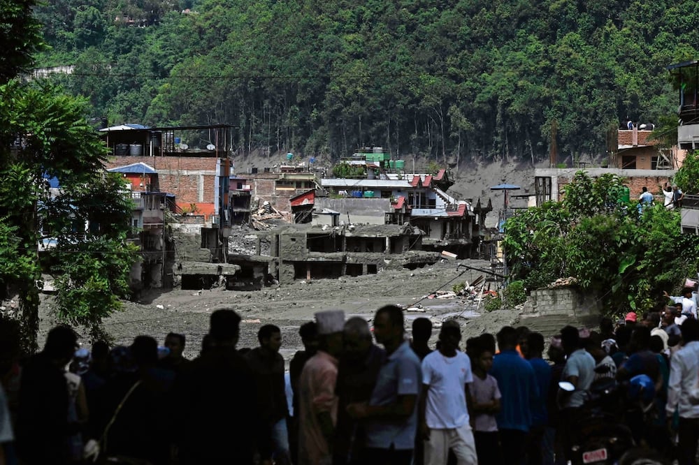 Gran parte de las víctimas, según informan las autoridades, se encuentran a kilómetros de la zona de origen de la riada. Foto: AFP / PRAKASH MATHEMA