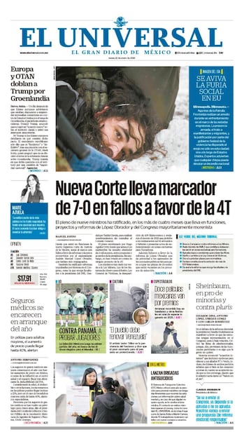 Portada impresa del 22 de enero de 2026