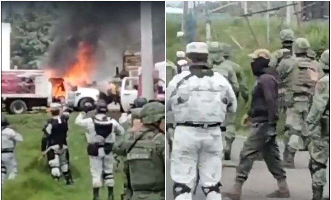 Reportan la quema de vehículos en Topilejo, Tlalpan, por lo que se desplegó un operativo con Guardia Nacional