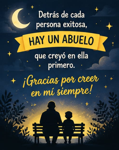 Imágenes para compartir este 28 de agosto, Día del Abuelo. Foto: Creada con IA