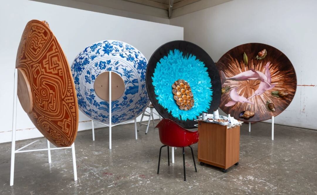 Platos que la artista Adriana Varejão presentará en la Hispanic Society, en Nueva York. Foto: Adriana Varejão Photo: Vicente de Mello. Courtesy the artist and Gagosian.